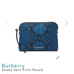 Burberry Snake Print Pouch